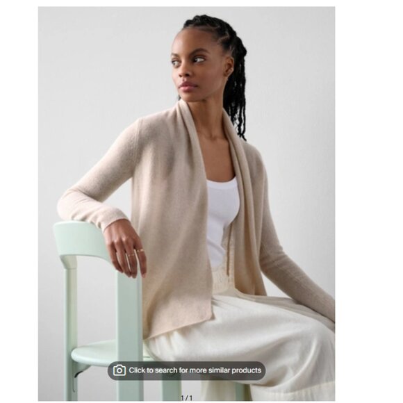 NWT White Warren Cashmere open front cardigan classic - Picture 1 of 5